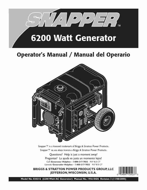 Snapper Portable Generator 30216-page_pdf